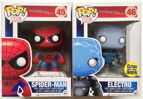 Funko Amazing Spider Man 2 And Electro Pop Vinyls Review Marvel Toy News