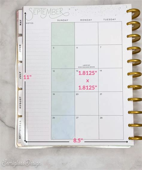 Happy Planner Box Sizes For Stickers Updated For 2024 Semigloss Design