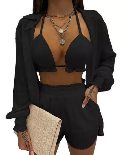 Traje De Tres Piezas Sexy Bikini De Bikini De Las Mujeres Envío gratis