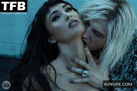 Megan Fox Sexy Poses Half Naked Showing Off Her Hot Tits And Legs In A Photoshoot For GQ