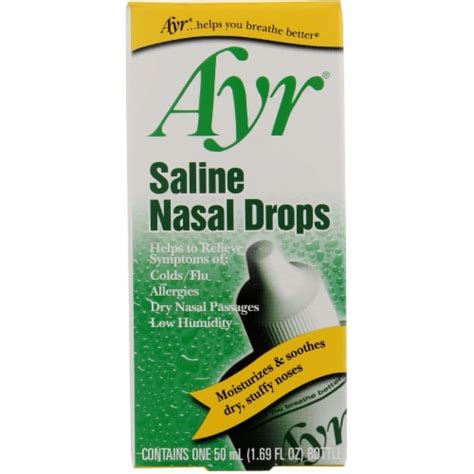 Ayr Saline Nasal Drops 3 1 Oz 1 Kroger