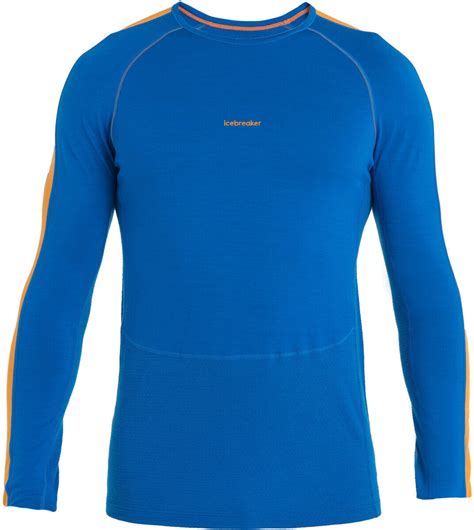 Icebreaker Mens 200 Zoneknit Merino Long Sleeve Crewe Thermal Top