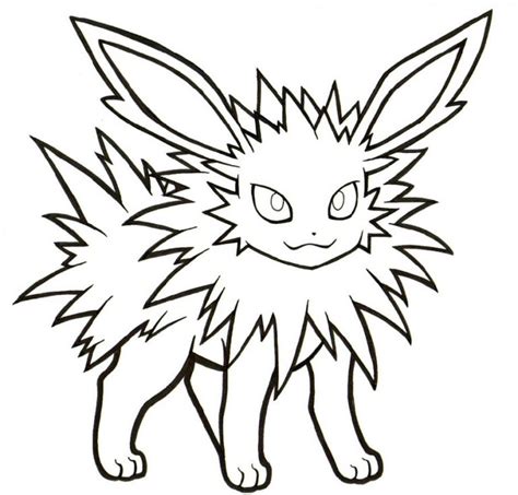 Jolteon Coloring Pages Free Downloadable K5 Worksheets