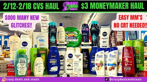 2 12 CVS HAUL 3 MONEYMAKER HAUL SO MANY GLITCHES NEW GLITCH DEALS