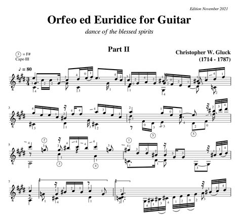 Christopher Gluck – Orfeo & Euridice Dance of the blessed spirits ...