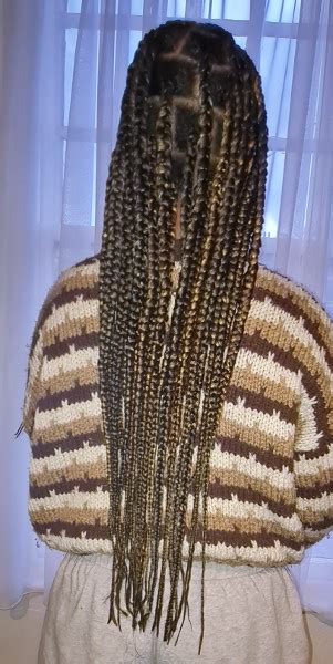 Large Knotless Box Braids London Mobile Afro Hairdresser Frohub