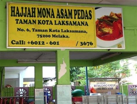 Restoran Asam Pedas Hajjah Mona Di Melaka Travel Blogger Malaysia