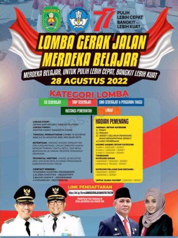 Semarakan Hut Ri Pemda Adakan Lomba Gerak Jalan Merdeka Belajar