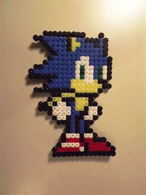 Sonic By Kadric On Deviantart Pearler Bead Patterns Melty Bead