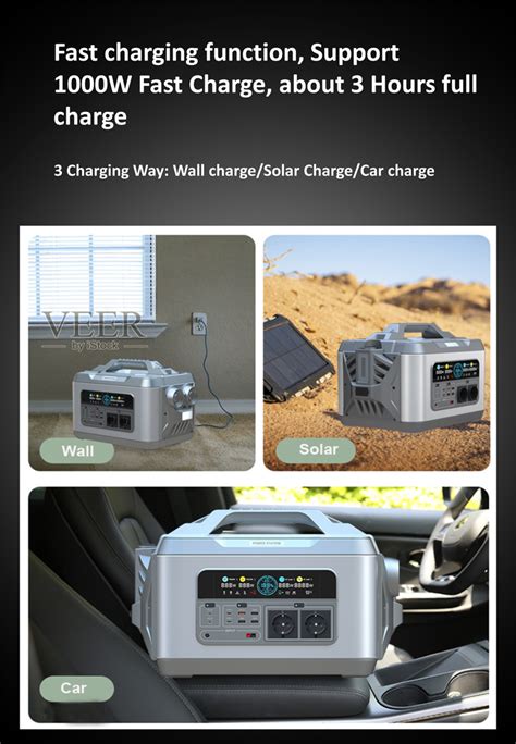 2000w Portable Power Station 110v 220v Lifepo4 Battery Solar Storage Ups Generator 6000w Power