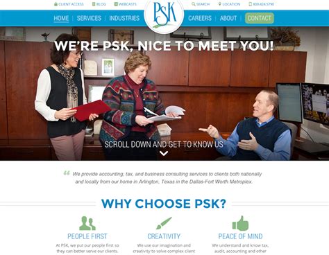 Psk Cpa Llp Accounting Firm Website Design Thrive Agency