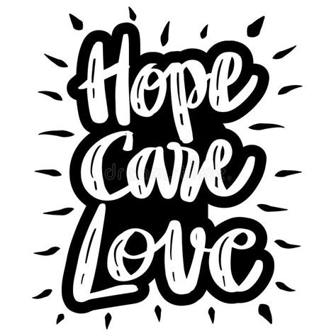 Have Care Love Hand Lettering Stock Illustration Illustration Of Girl Beautiful 258382098