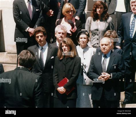 1994 FILE PHOTO Jackie O Funeral, JFK Jr. Caroline Kennedy Hillary ...