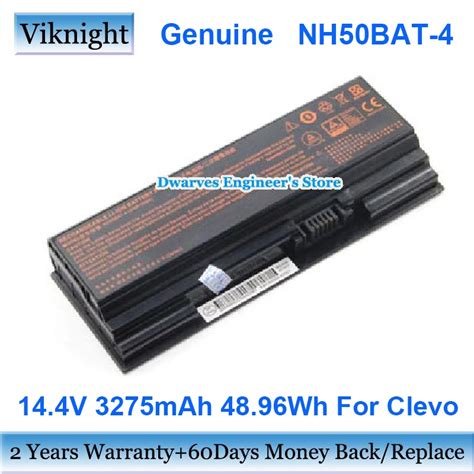 Genuine Nh Bat Laptop Battery For Clevo Nh Rcq Wh V