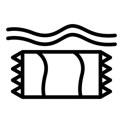 Beach Towel Icon Outline Vector Sand Top View 15658096 Vector Art At