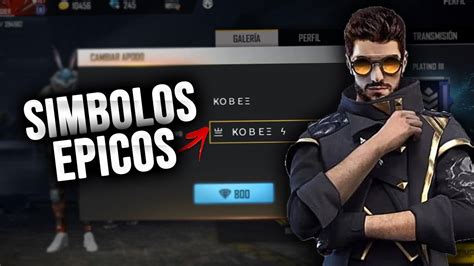 Nombres Epicos Con Simbolos Para Free Fire Los Mejores Nick