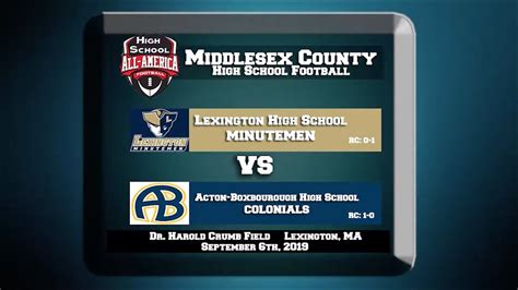 Lhs Varsity Football Vs Acton Boxborough 962019 Youtube