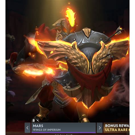 Dota 2 Ultra Rare Mars Immortal Wings Of Imperium Need Add Friend On