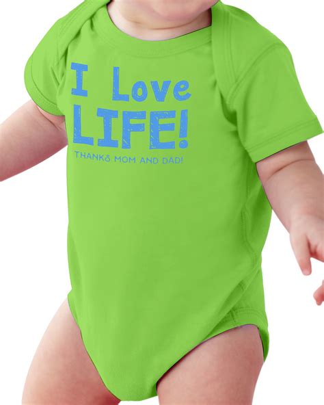 I Love Life Baby Onesie