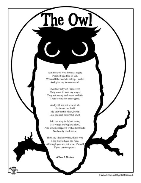 The Owl By Clara Denton Woo Jr Kids Activities Childrens Publishing