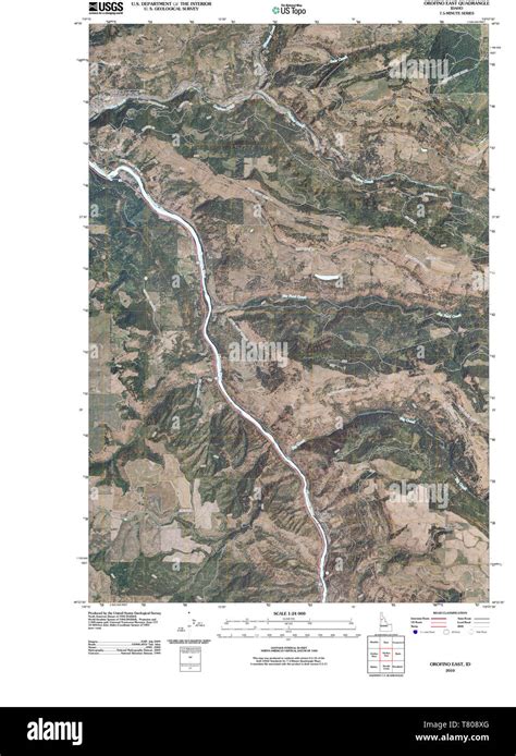 Orofino idaho map Cut Out Stock Images & Pictures - Alamy