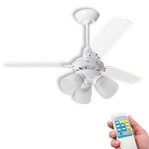 Ventilador De Teto L Mpadas Rubi Branco Loren Sid V Leroy Merlin