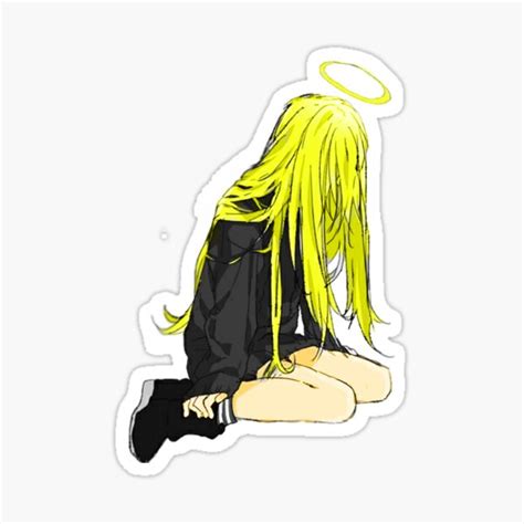 Sad Girl Sticker For Sale By Salvation Shop Redbubble