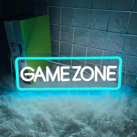 Game Zone Neon Sign Gamer Custom Neon Sign Game Neon Signs Etsy