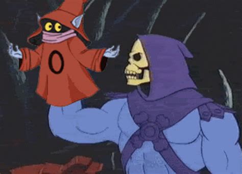 Master Of The Universe Skeletor Shaking Orko Gifdb