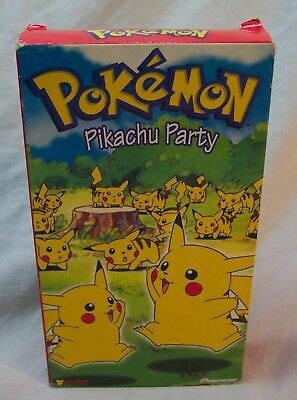 Pokemon PIKACHU PARTY VHS VIDEO 1998 EBay