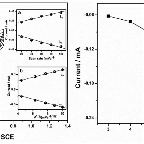 A Cyclic Voltammograms Of Gr Ctab Agnps Ppo In M Pbs Ph