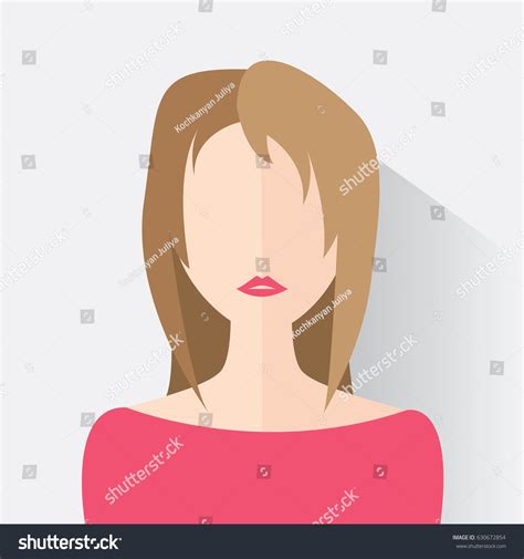 Avatar Modern Woman Vector Illustration Stock Vector Royalty Free