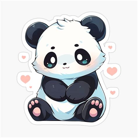 Cute Kawaii Panda Bear In Love By CozyKawaiiArt Redbubble Cute