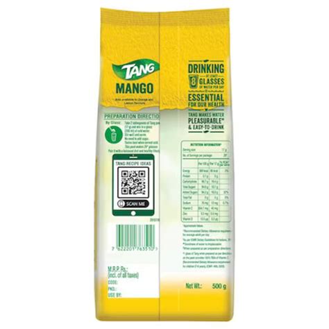 Tang Mango Drink Powder G Pouch By Seabiz Seabiz Trading Private