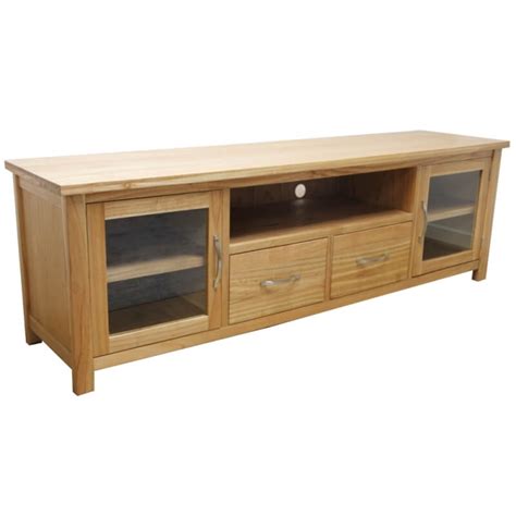 Wooden Tv Unit With Glass Doors Glass Designs