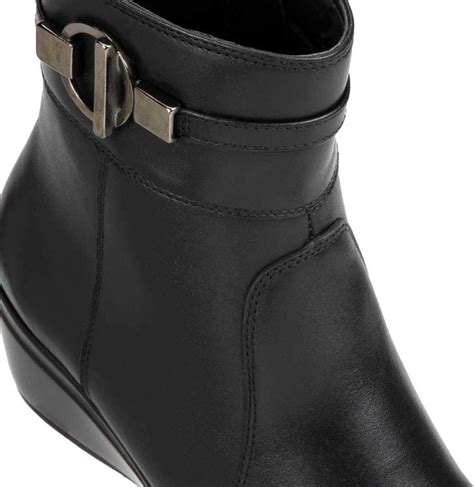 Bota Confort Dama Negro Flexi Modelo Botas De Cuero Negras