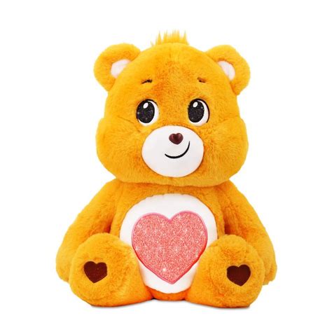 Care Bears Plush Tenderheart Bear With Glitter Belly Badge Soft