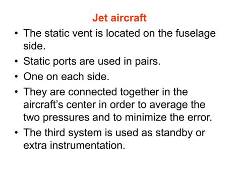 Pitot Static System Of Aircraft Instrumentation Systemppt