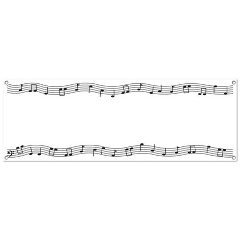 Musical Notes Sign Banner - PartyCheap