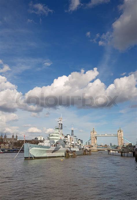 Hms Belfast Stock Image Colourbox