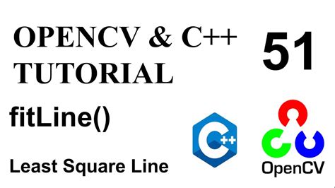 OPENCV C TUTORIALS 51 Least Square Function In OpenCV FitLine