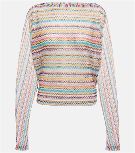 Zig Zag Knit Top In Multicoloured Missoni Mare Mytheresa