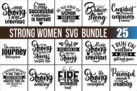 Strong Women Svg Bundle Buy T Shirt Designs