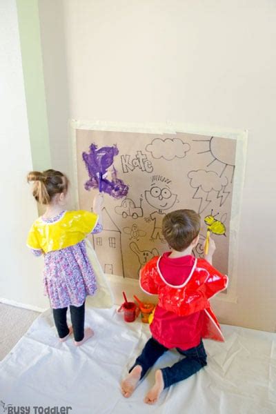 Indoor Painting Activities with Kids - Tips and Tricks from Busy Toddler