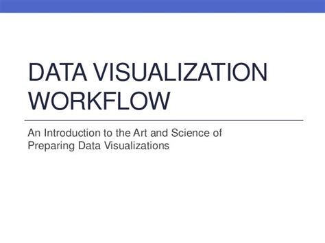 Data Visualization Workflow