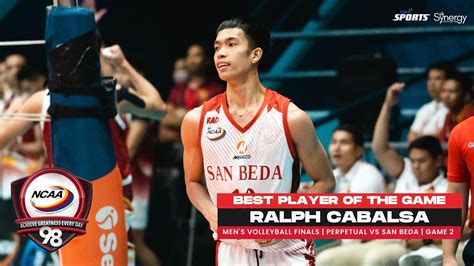 NCAA Season 98 MVB Best Player Ralph Cabalsa San Beda Vs Perpetual