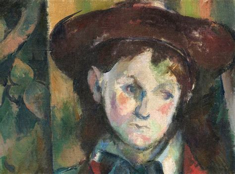 Cezanne Boy In a Red Waistcoat detail Musée d orsay Paul cezanne