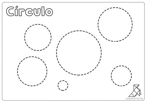 Ficha Círculos Para Repasar Y Colorear Niños Fichas Figuras