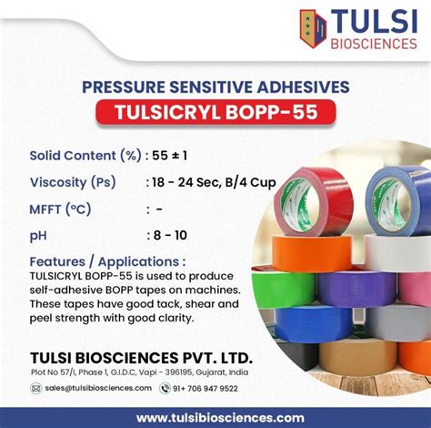 Hot Melt Pressure Sensitive Adhesive For BOPP Tapes At Best Price In Vapi ID