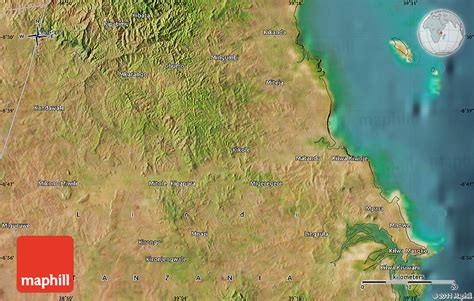 Satellite Map of Kilwa Kisiwani